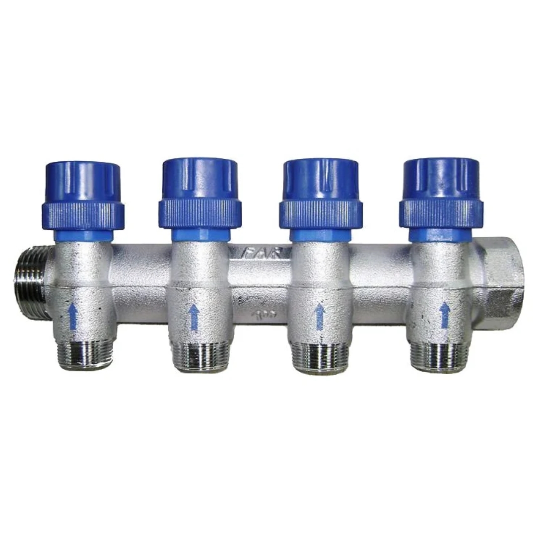 Коллектор терморегулирующий 1", 4 отвода М24*19 FAR