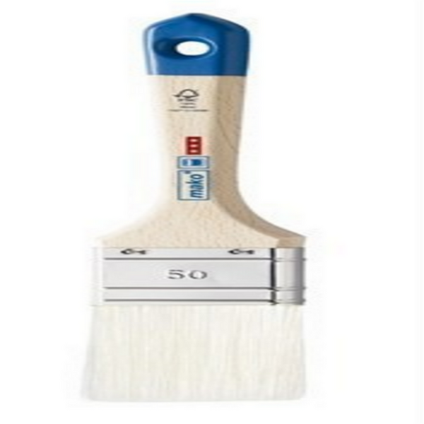 Վրձին հարթ, սպիտակ մազիկներ 80մմ MAKO