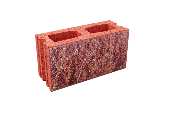 Сплит  блок красный 39*19*20см 1-26 Shen