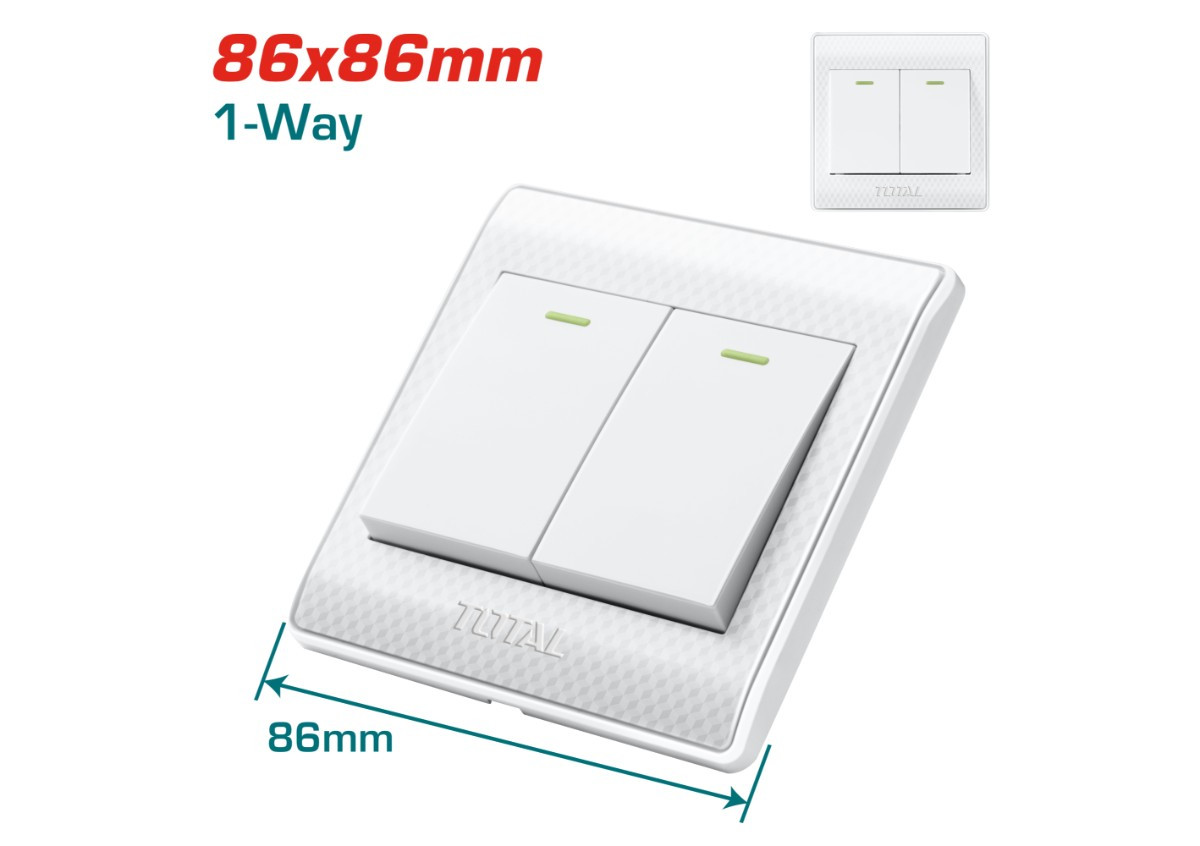 Անջատիչ 2 տեղ 16A 250V TOTAL THESSH02101