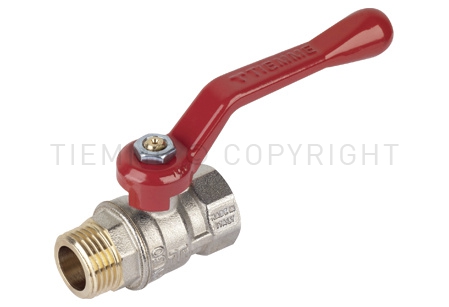 Кран шаровой 1 1/4 Н/Р-В/Р красный 2370 TIEMME