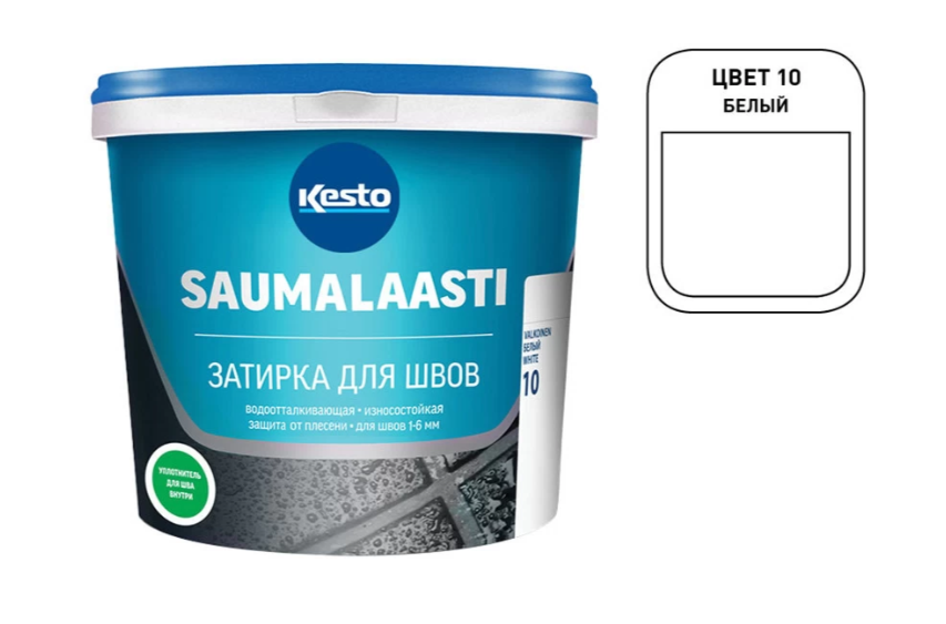 Լցանյութ Saumalaasti սպիտակ 10կգ Kesto