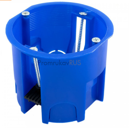 Մոնտաժային տուփ խորը (HF) 68х60մմ կապույտ Промрукав