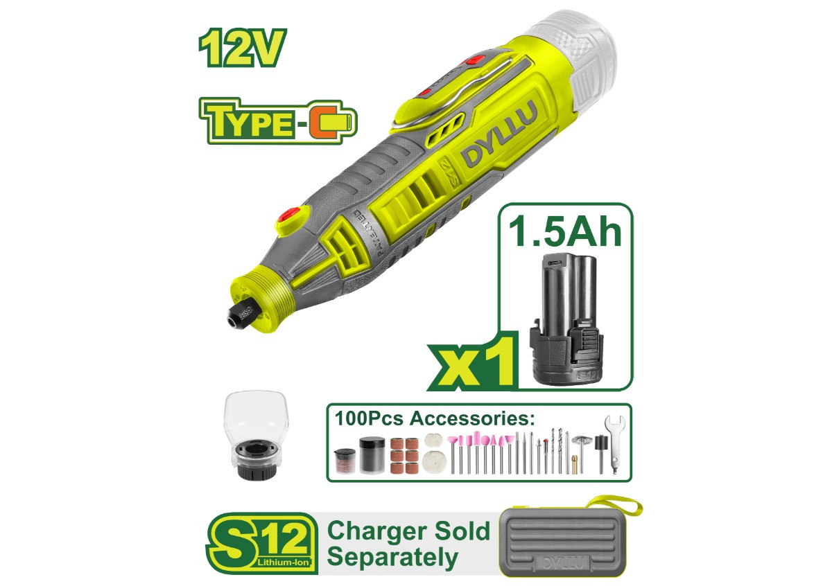 Аккумуляторная шлифовальная машинка DYLLU DTRY1M121 12V