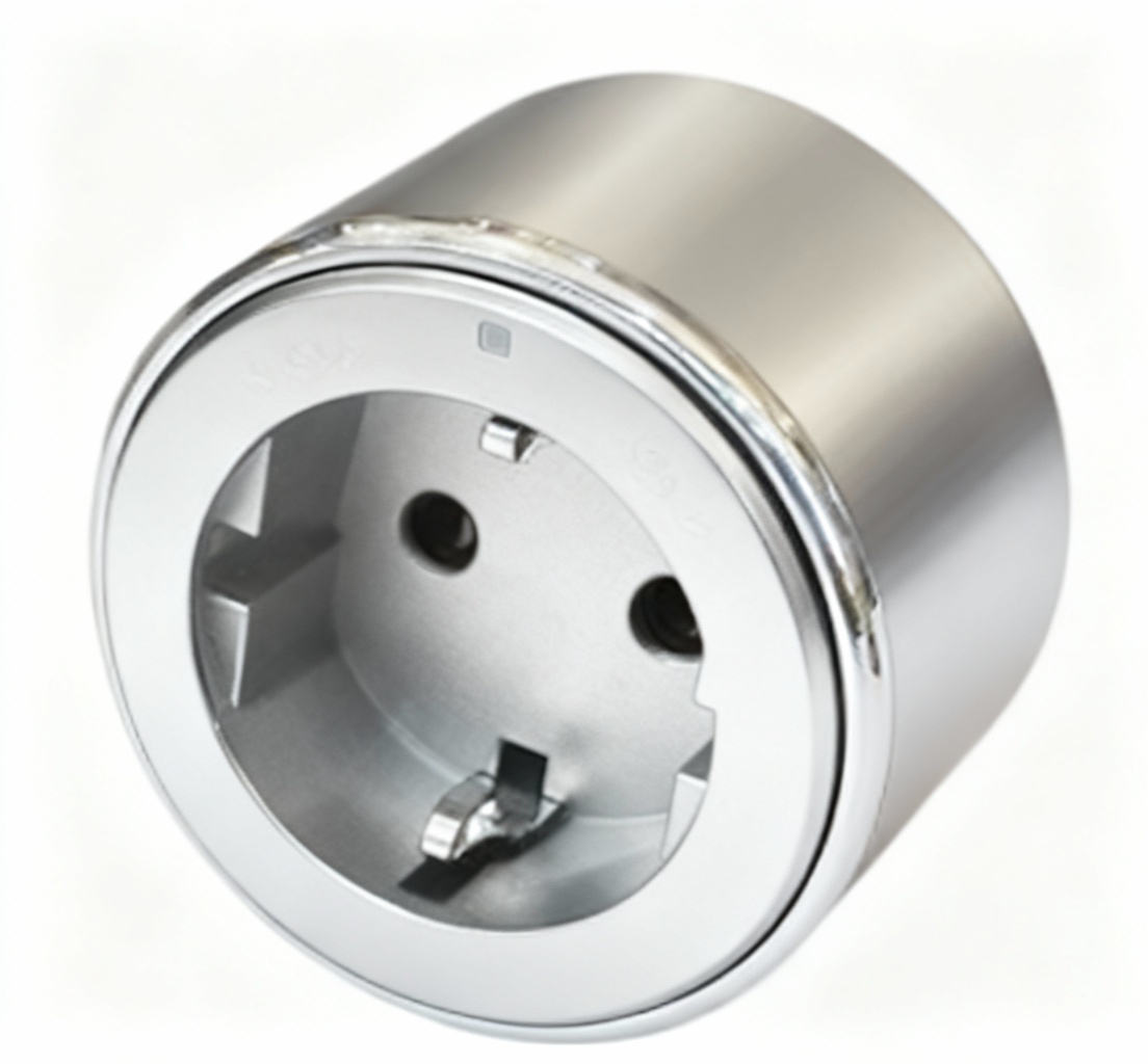 Վարդակ հողանցումով շարժուղու 16A 250V արծաթագույն (1/20/120) Lavanda Electrica