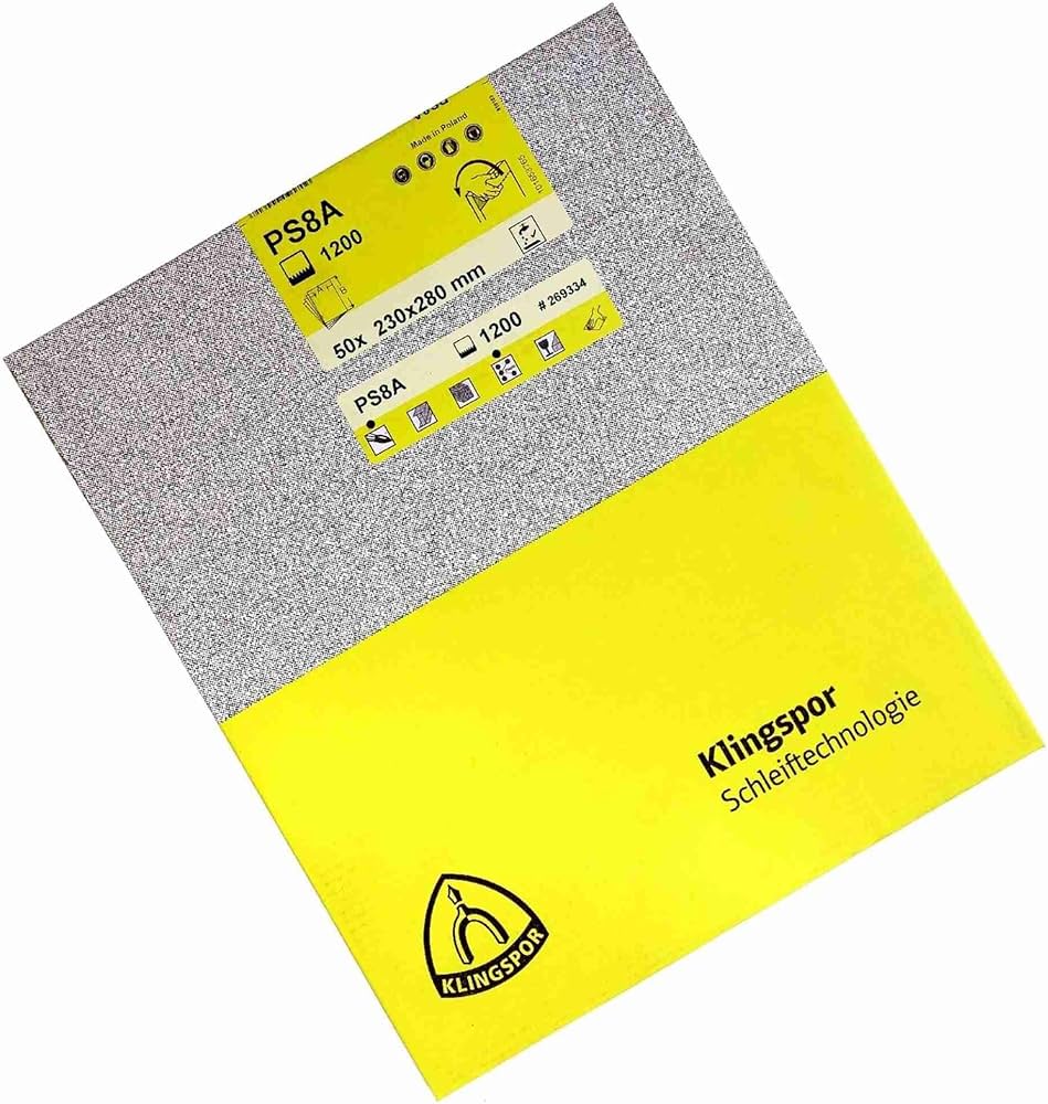 Շուշաթուղթ լիստ PS  8A N800 230*280 Klingspor