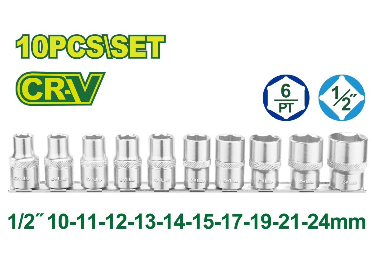 1-2'' գլխիկների հավաքածու (10 հատ) DYLLU DTST2410 10-24մմ