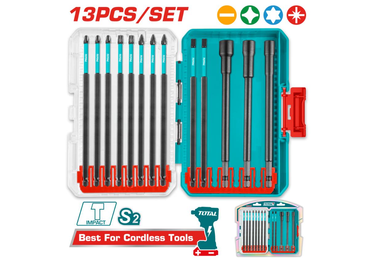 Հարվածային բիթերի հավաքածու 13 հատ TOTAL TACSDL01306