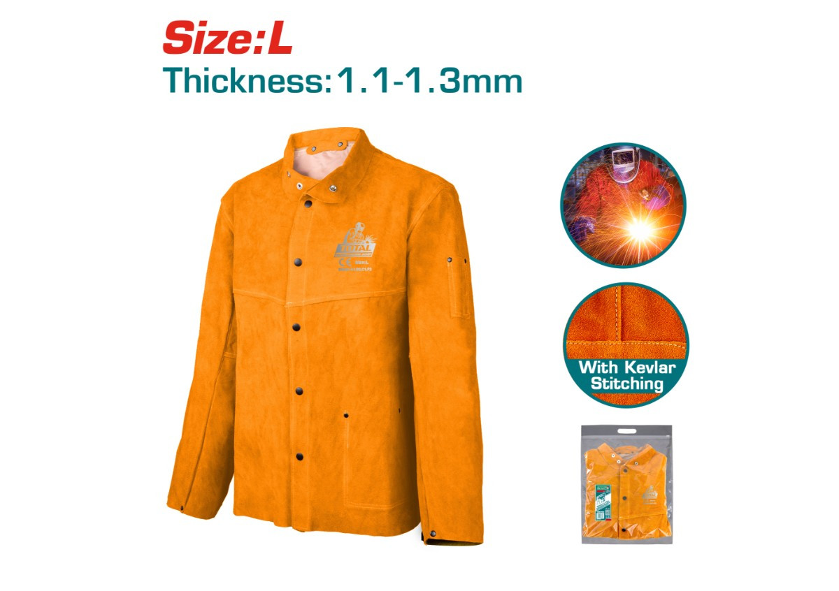 Եռակցման բաճկոն կաշվե Լ TOTAL TSP20103