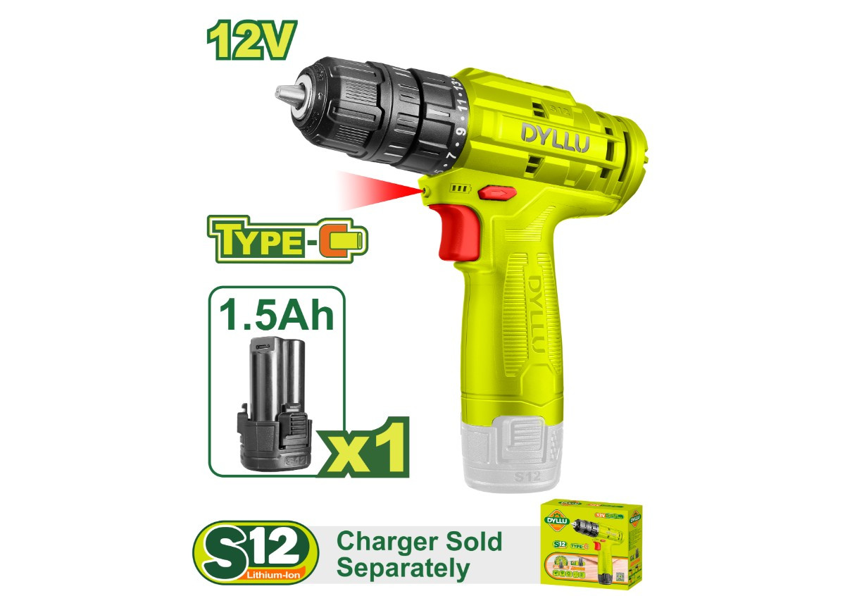 Аккумуляторная отвертка 12 В DYLLU DTCDS510