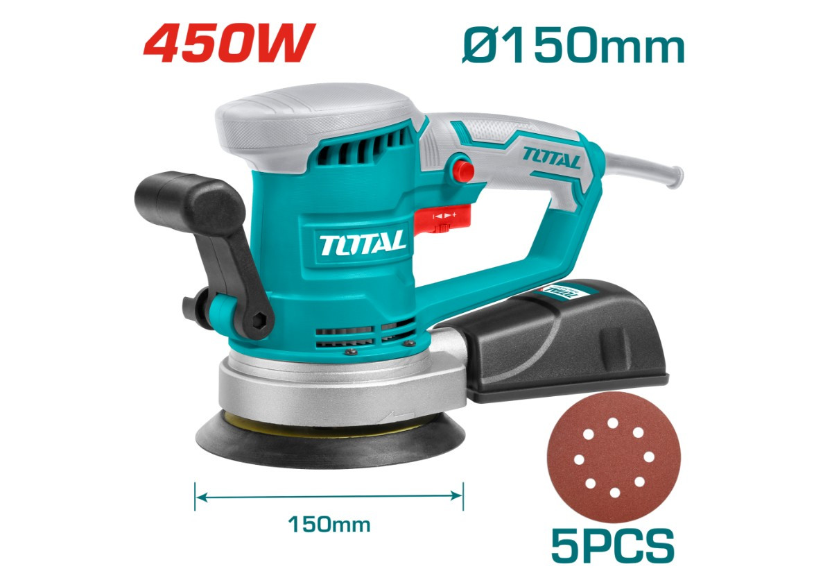 Эксцентриковая шлифмашина /450 Вт/13000 об/мин  TOTAL TF2041506