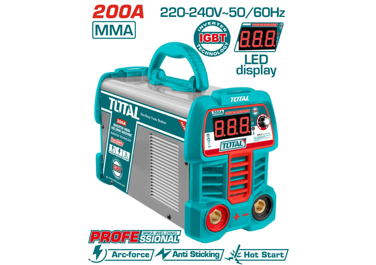 Եռակցման սարք MMA ինվերտորային 200A TOTAL TW220069