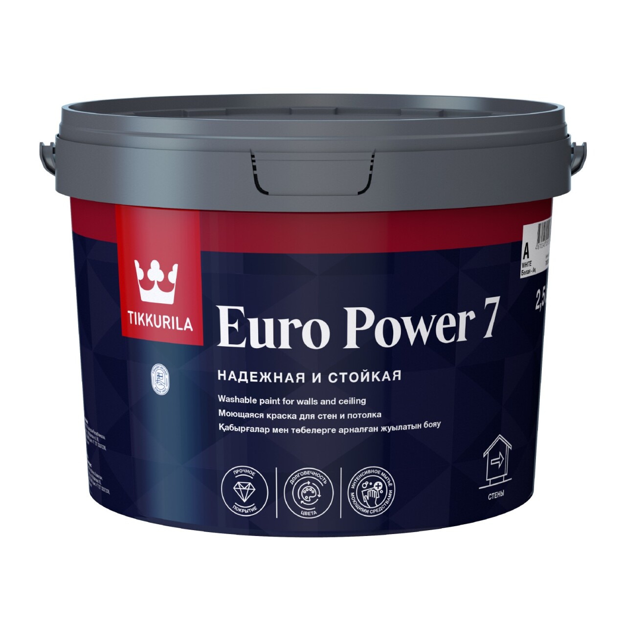 Ներկ Euro Power 7 7,5լ  սպիտակ Tikkurila