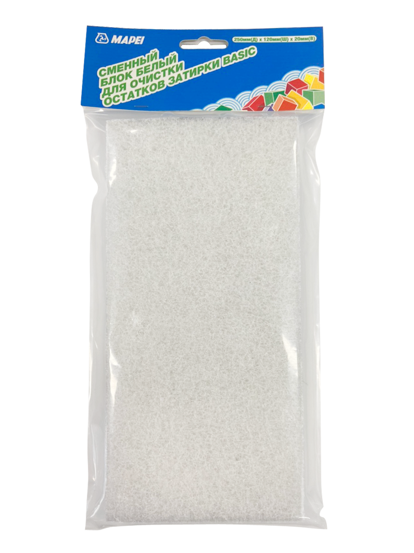Փոխարինող բլոկ լցահարթիչի մնացորդների մաքրման, սպիտակ Basic 250*120*20մմ MAPEI