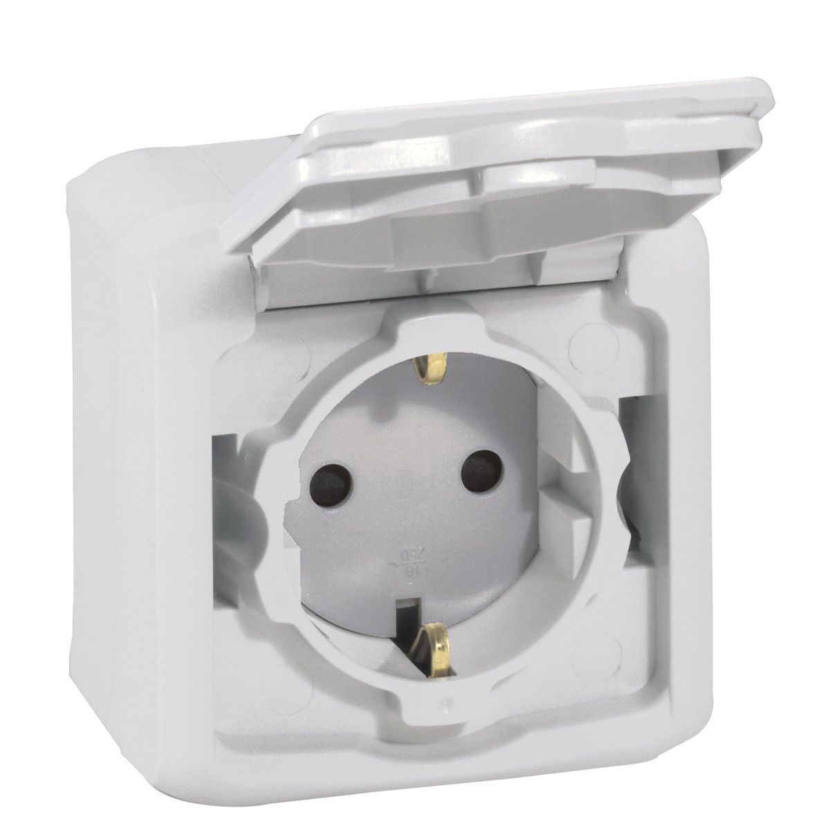 Розетка 2K+3 шт. IP44 сер.Forix Legrand