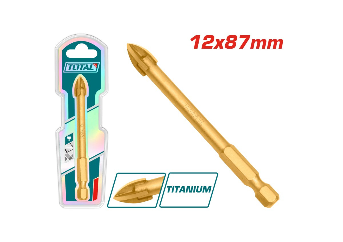 Сверло для плитки и стекла 12X87MM TOTAL TACG211212