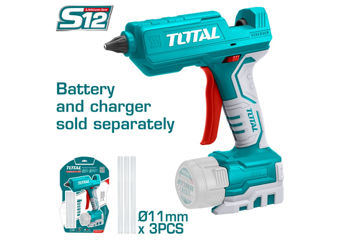 Սիլիկոնի ատրճանակ մարտկոցային 12Վ 15-18գր/ր TOTAL TGGLI1201