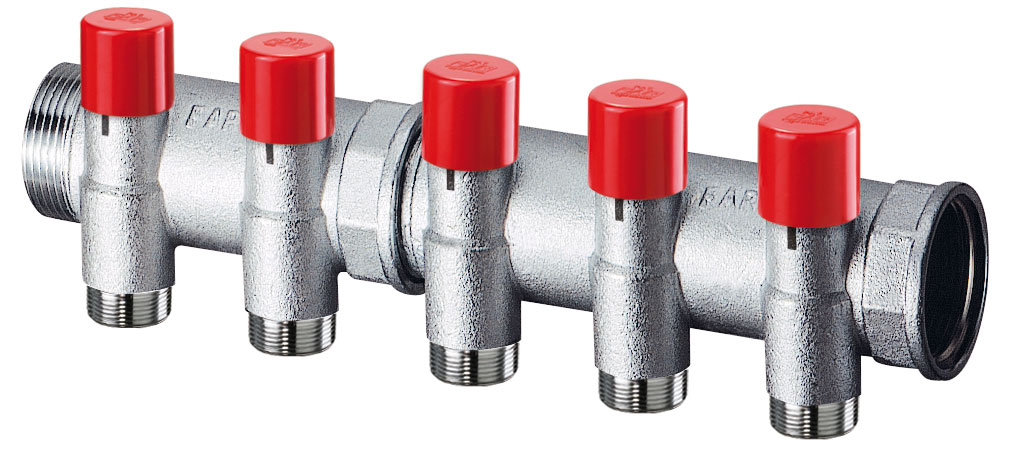 Коллектор балансировочный 1" с 3 отв. М24х19 FAR