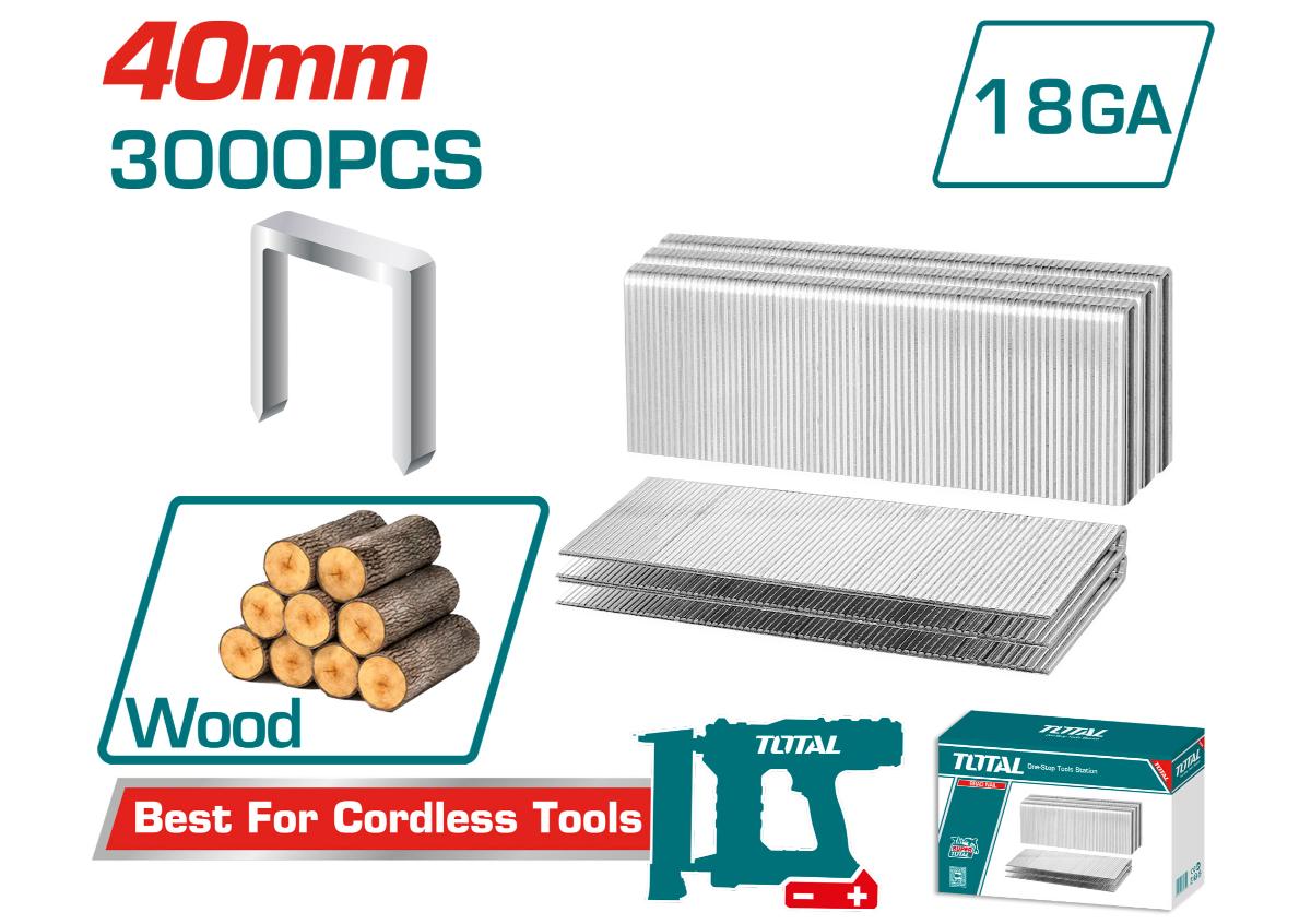 Կեռեր 40մմ 3000 հատ TOTAL TAC918403