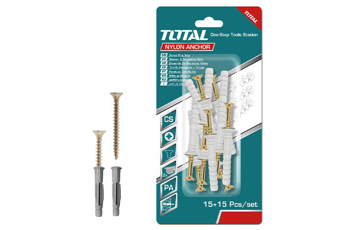 Դյուբել պտուտակ 3․5x50մմ տուփում՝20հտ TOTAL WJNAK3505012