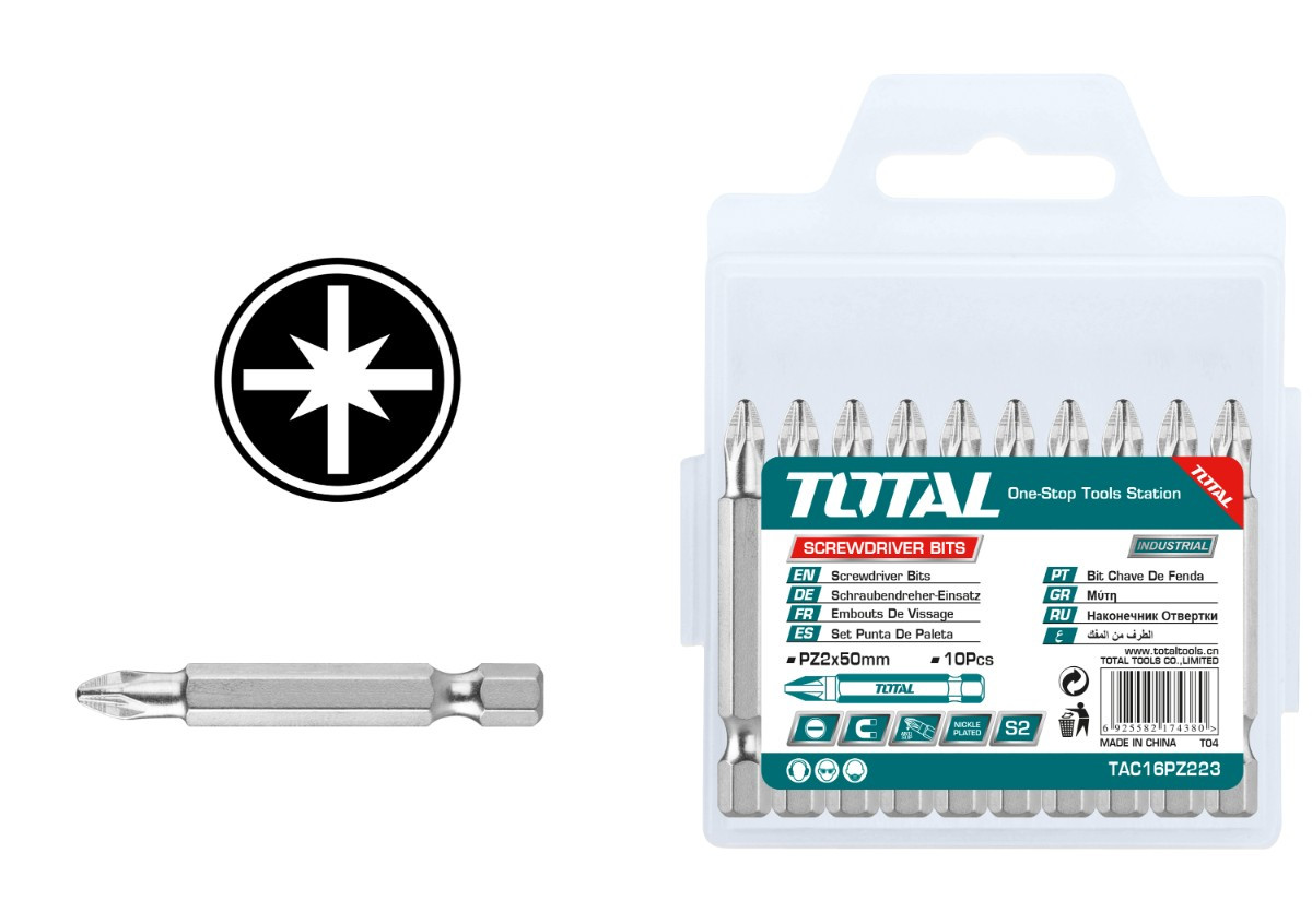 Отвертка фитинг магнитный TOTAL TAC16PZ223