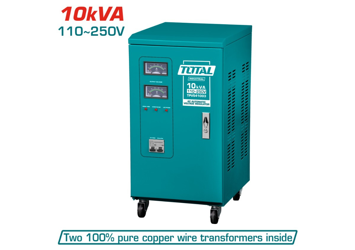 Փոփոխական հոսանքի կարգավորիչ 10kVA110-250V ելք 220V TOTAL TPVS41003