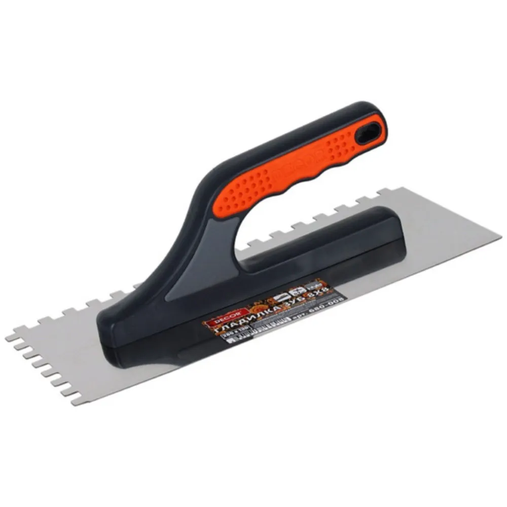 Սալիկի մալա, հակակոռոզիոն պողպատից 280x130մմ ատամ 8x8մմ Decor