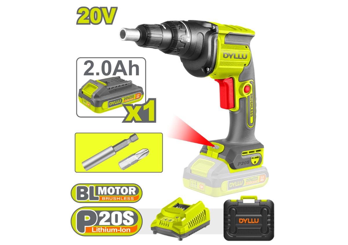 Аккумуляторный шуруповерт для гипсокартона 20 В DYLLU DTDS204281