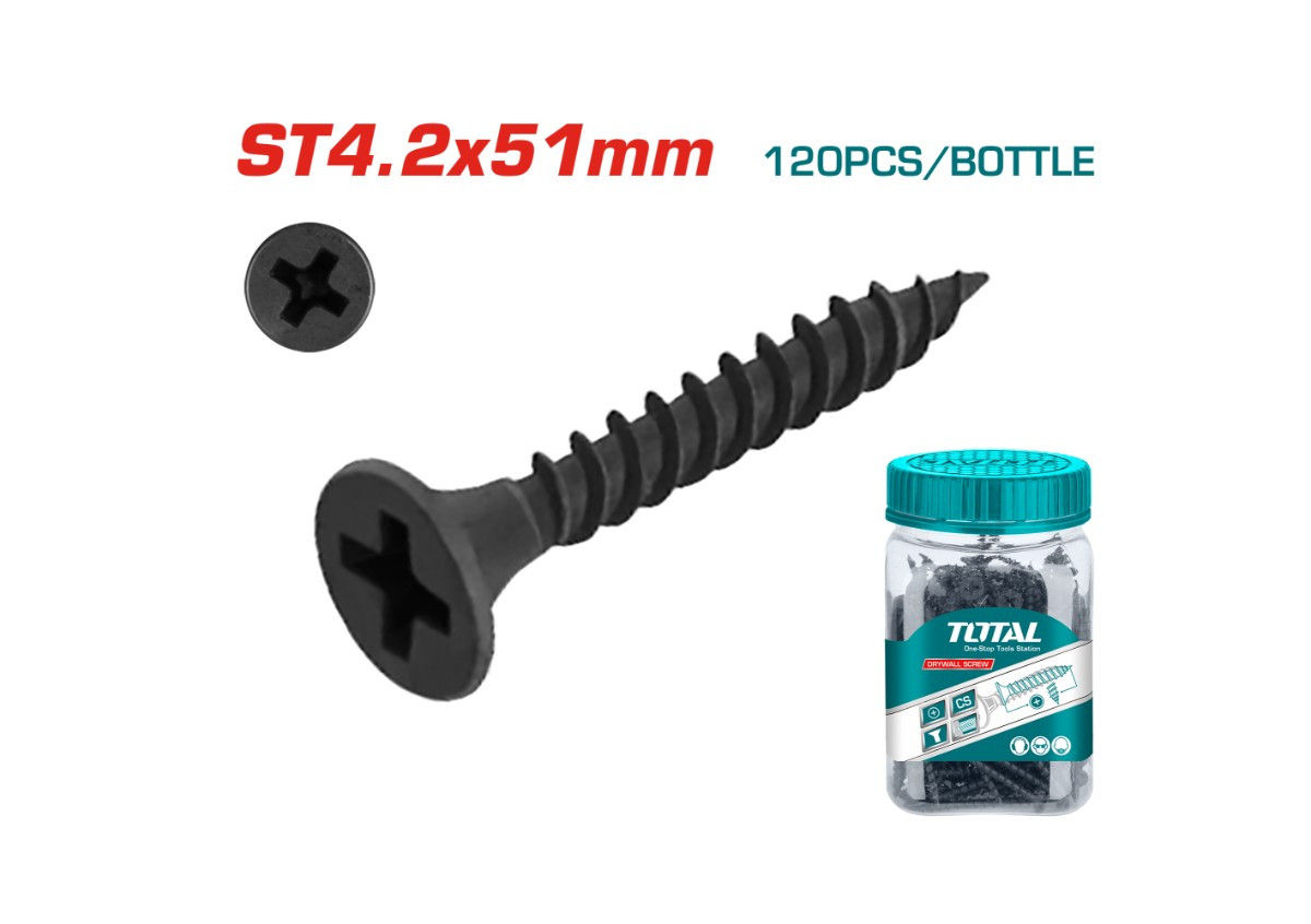 Саморез по гипсокартону 4,2x51 мм,в упаковке 120шт. WJDS4205121 TOTAL