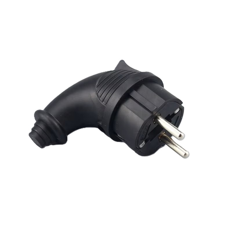 ВИЛКА УГЛОВАЯ ЧЕРНАЯ 16А SBE-16-P09-R SMARTBUY