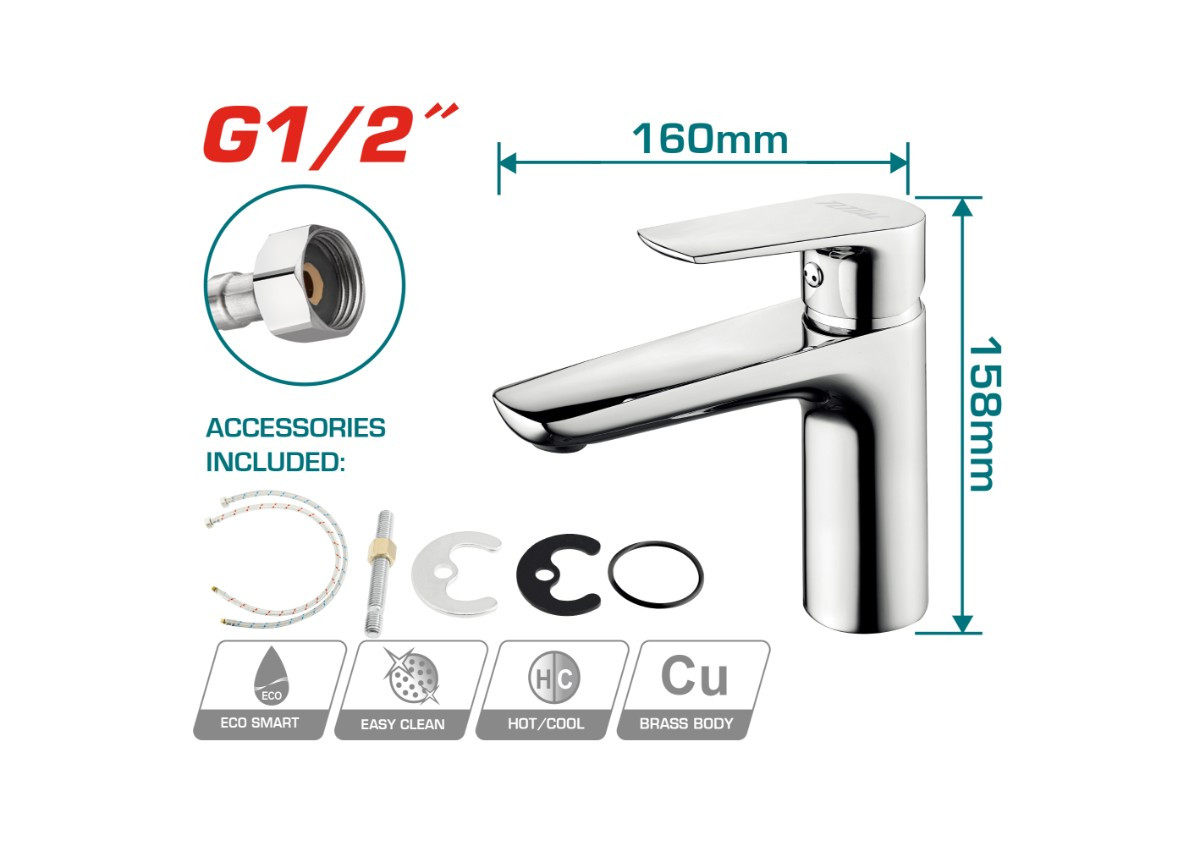 Ծորակ լվացարանի TSLBM11501 TOTAL