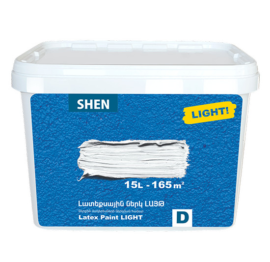 Латексная краска LIGHT D 15л Shen