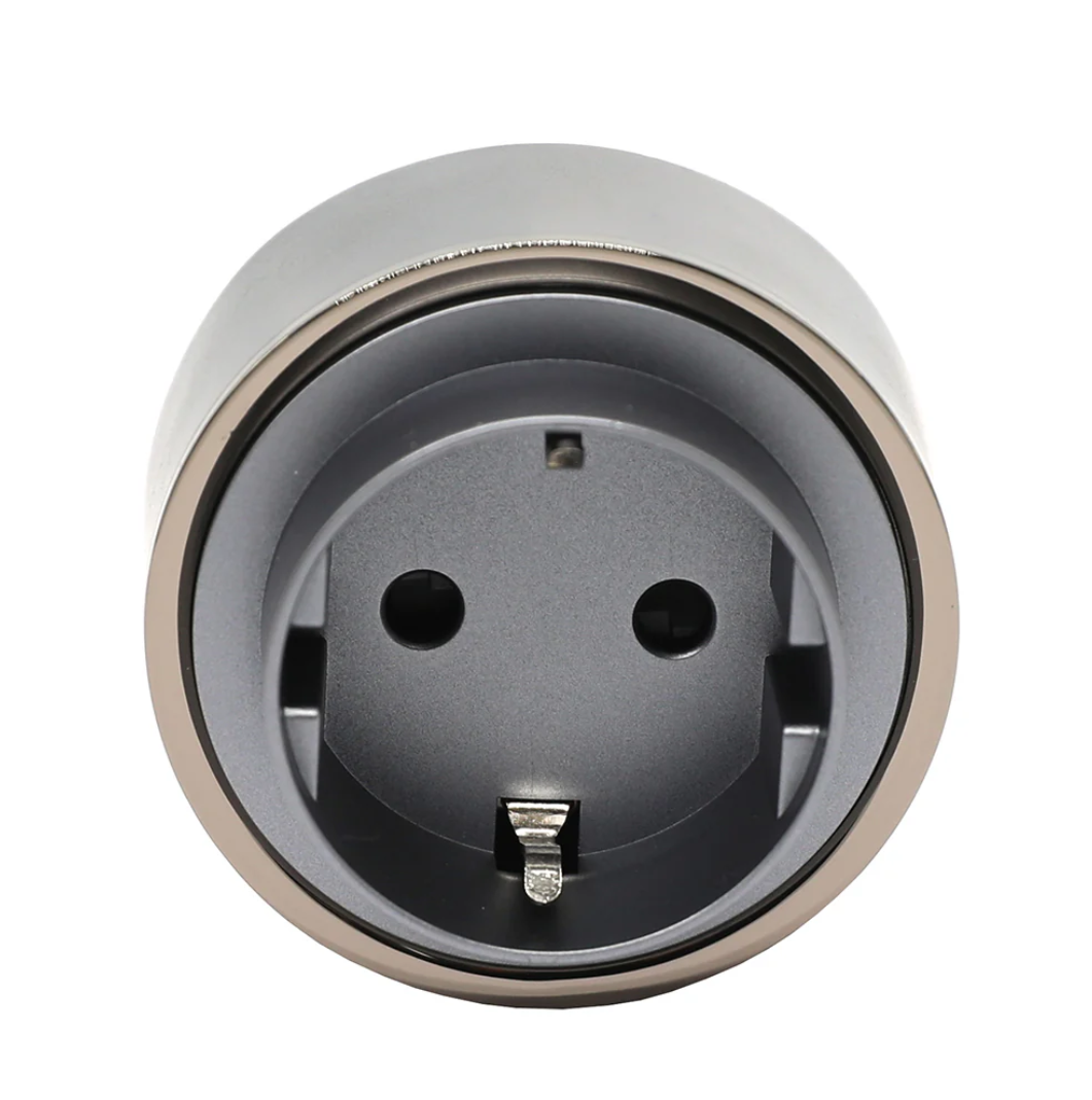 Розетка с заземлением штекер 16A 250V Серый (1/20/120) Electrica