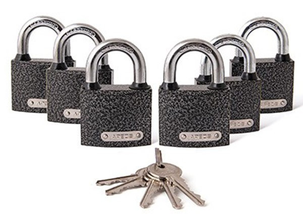 Կողպեք կախովի 6 հատ PD-01-50-Blister (6Locks+5Keys) 00028742 Apecs