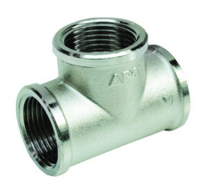 Тройник 1/2", ВР, никелированный APE