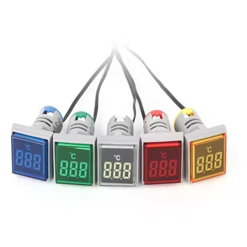 Լույս կարմիր ջերմաչափ 220V VD22 քառակուսի IEK