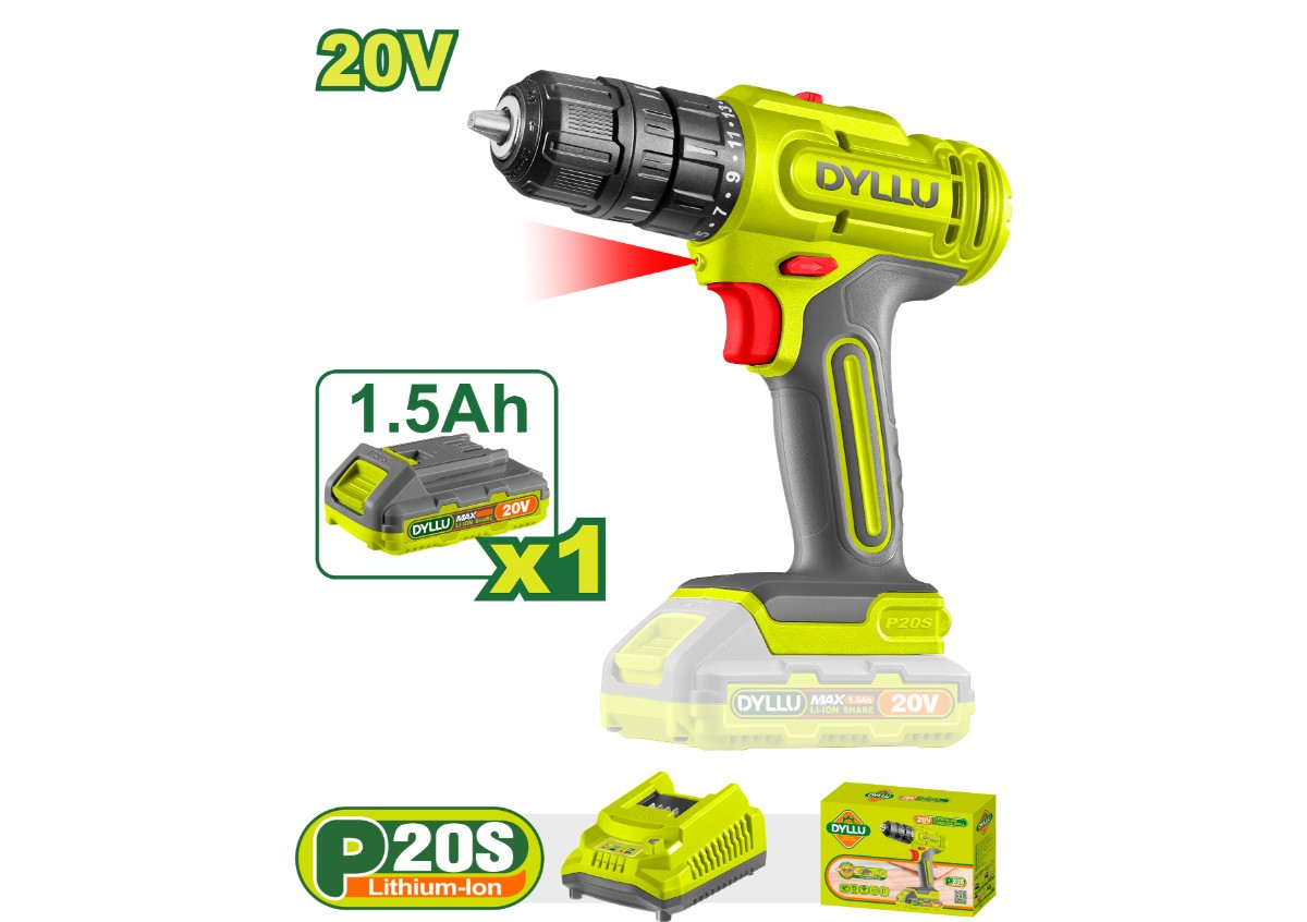 Аккумуляторная дрель DYLLU DTCDP511 20В