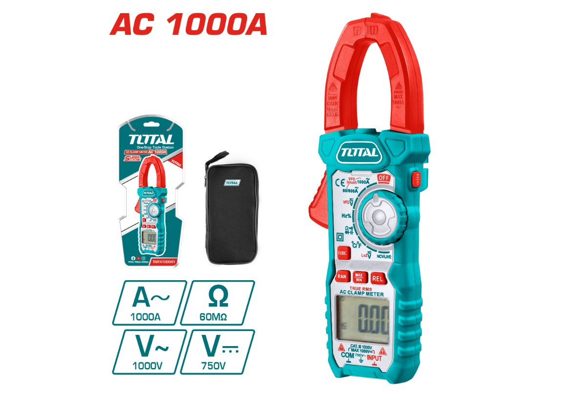 Цифровые Клещи Переменного Тока TOTAL TMT4100041