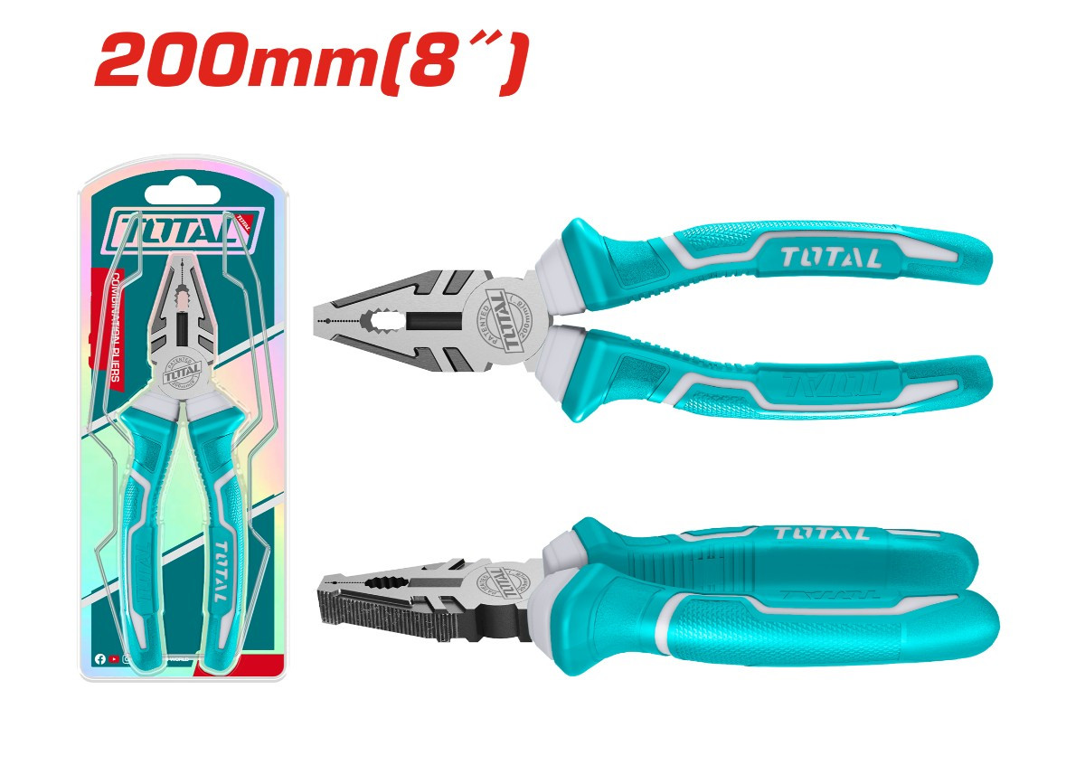 Комбинированные плоскогубцы 200 мм TOTAL THT110806P