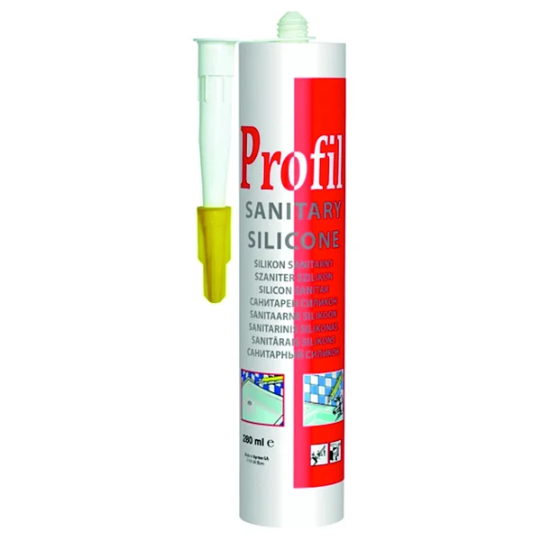 Герметик силиконовый  санитарный белый Profil