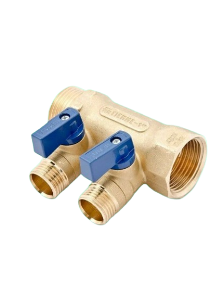 Կոլեկտոր 3/4*1/2  ԱՊ-ՆՊ 2 ելք  նիկել․ 1822  Nino TIEMME