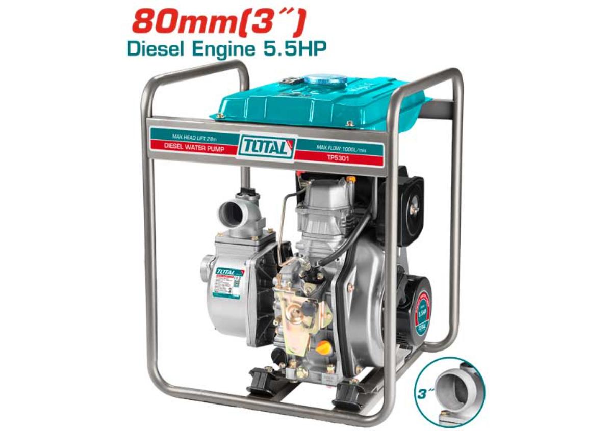 Ջրի պոմպ դիզելային 5.5 ձիաուժ 296սմ³ TOTAL TP5301
