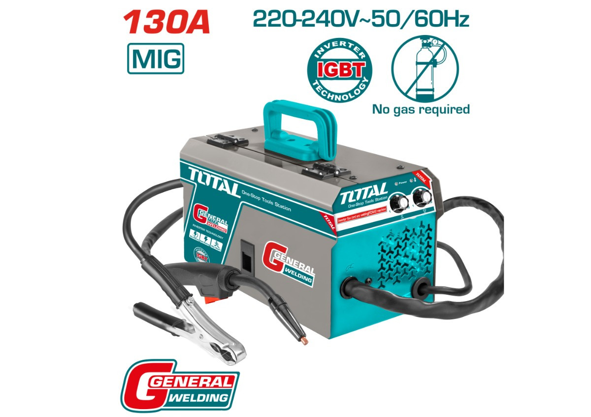 Инверторный аппарат для дуговой сварки флюсовым шнуром (FCAW) 130A TOTAL TFC13012վ
