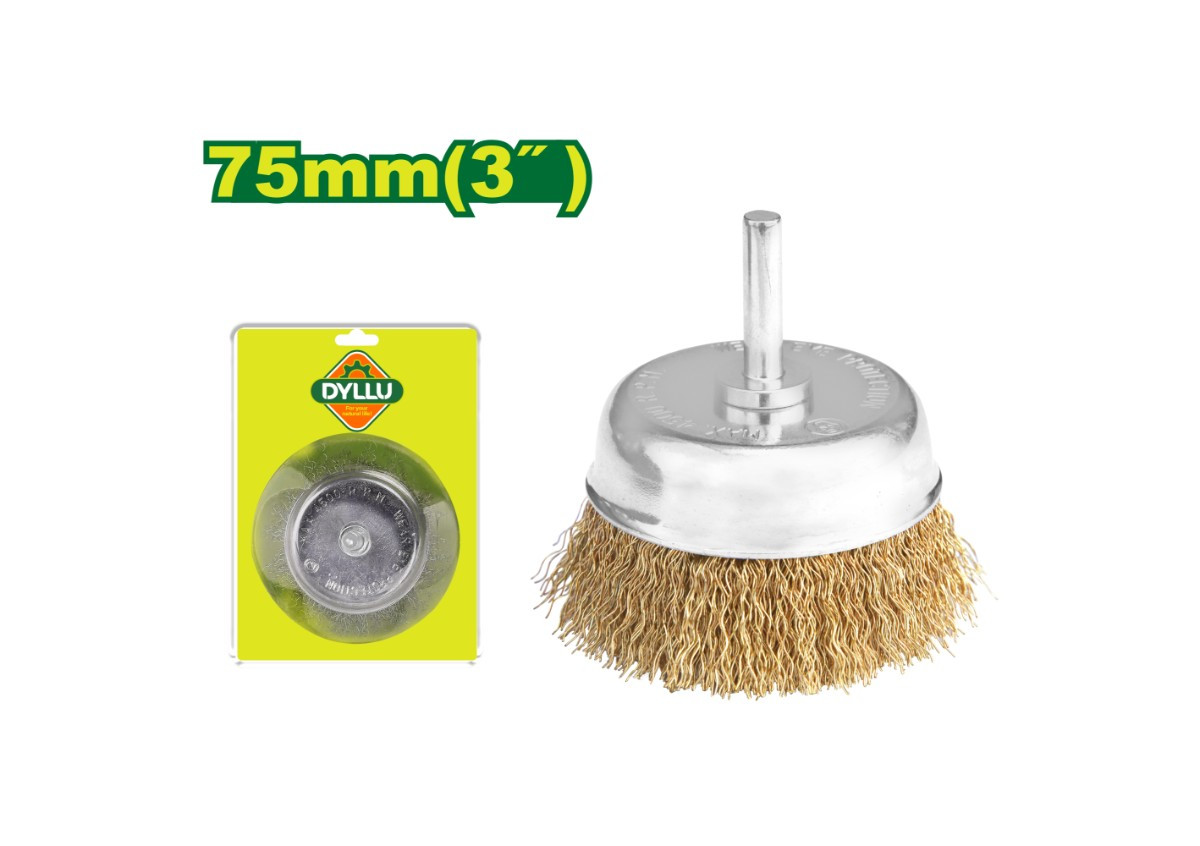 Щетка металлическая с чашкой 75мм  DTCE3401 DYLLU