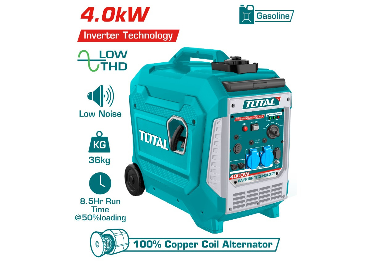 Գեներատոր ինվերտորային բենզինային 4կՎտ  TP547506E  TOTAL