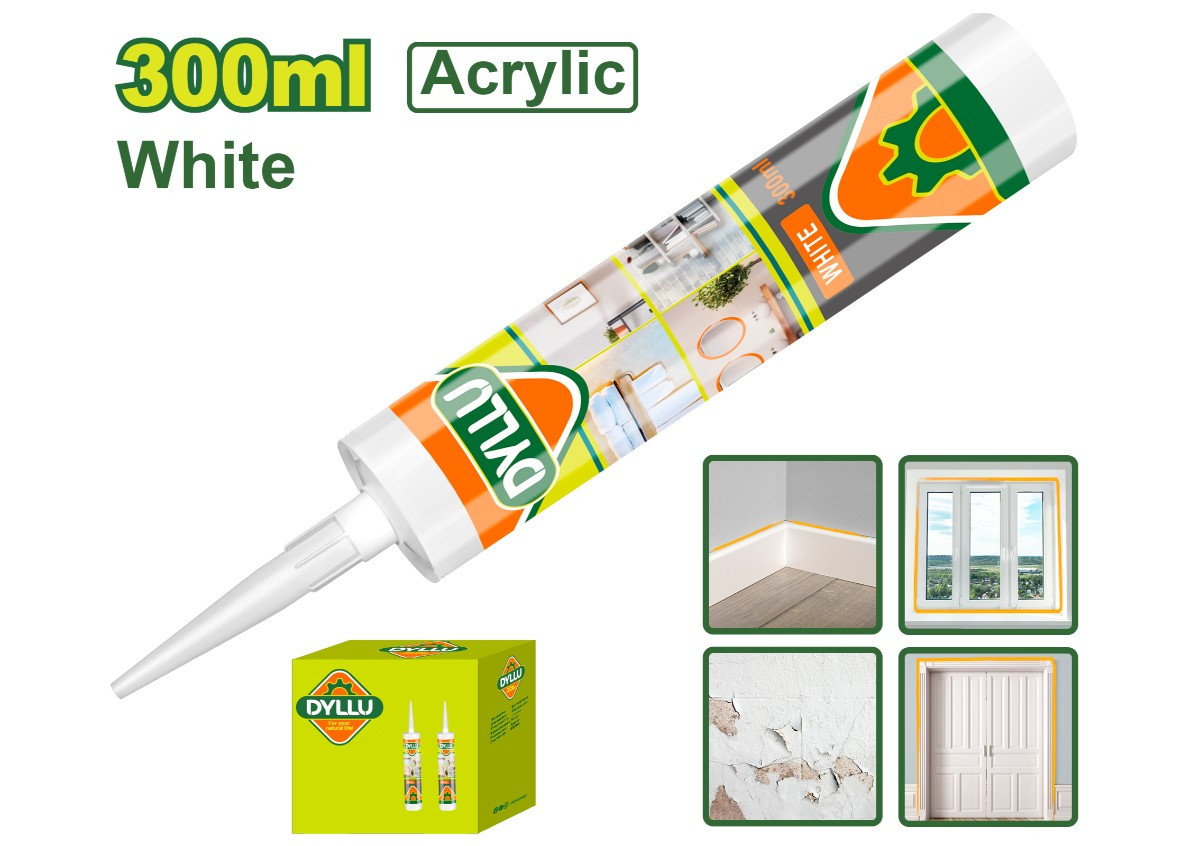 Герметик акриловый  белый DYLLU DTGQ2T21 300мл