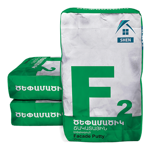 Шпаклевка фасадная  F2 20кг Shen (серый)