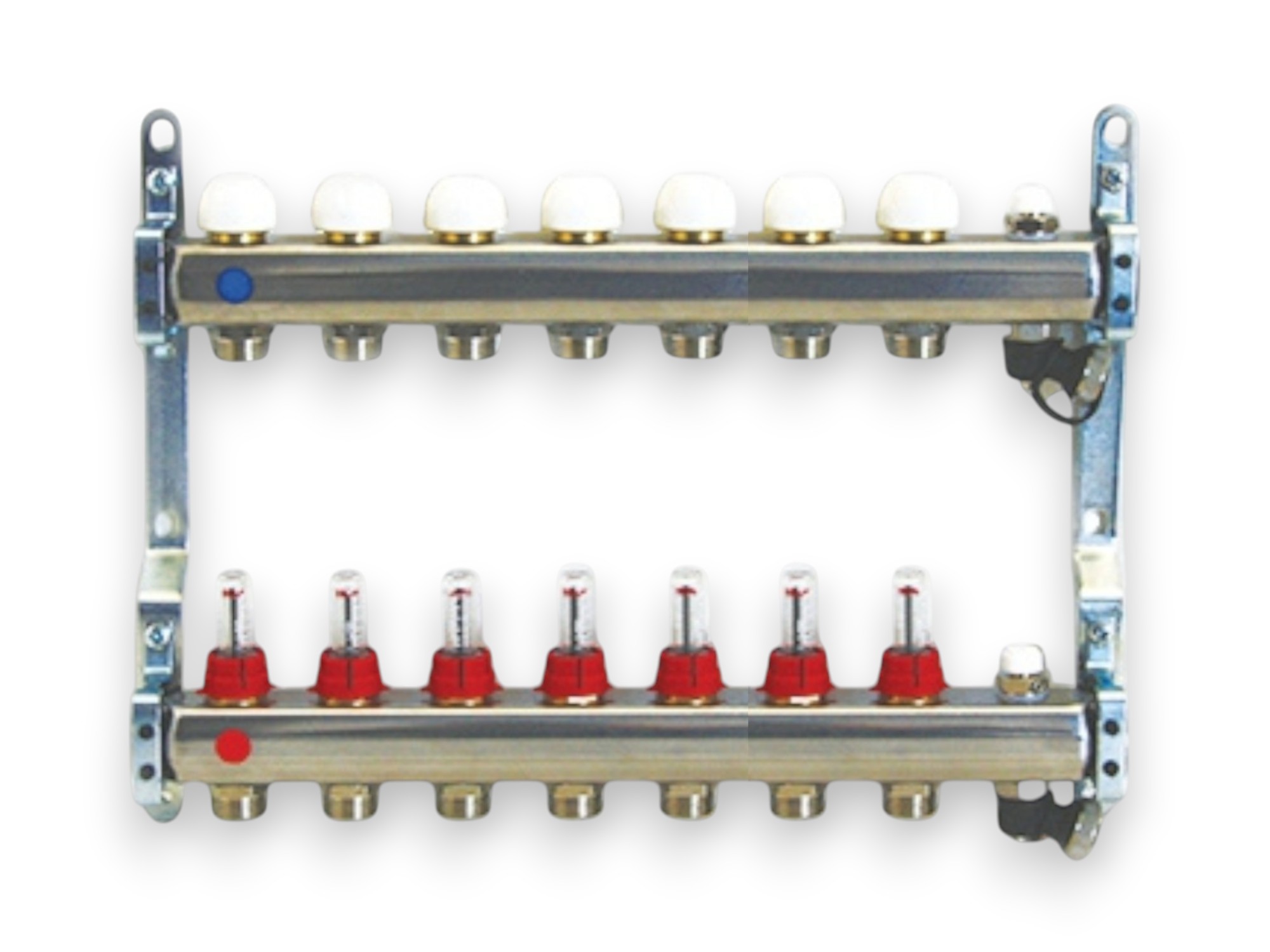 Распределительный коллектор из стали 1G 7 вых  (3/4*18) 3855X TIEMME