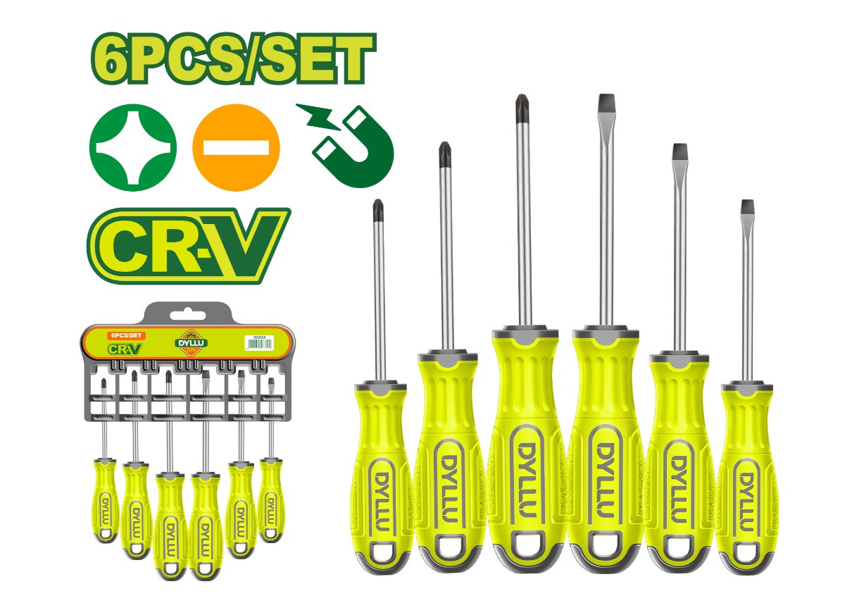 Набор отверток (6 шт.)  DTSS1206 38мм DYLLU