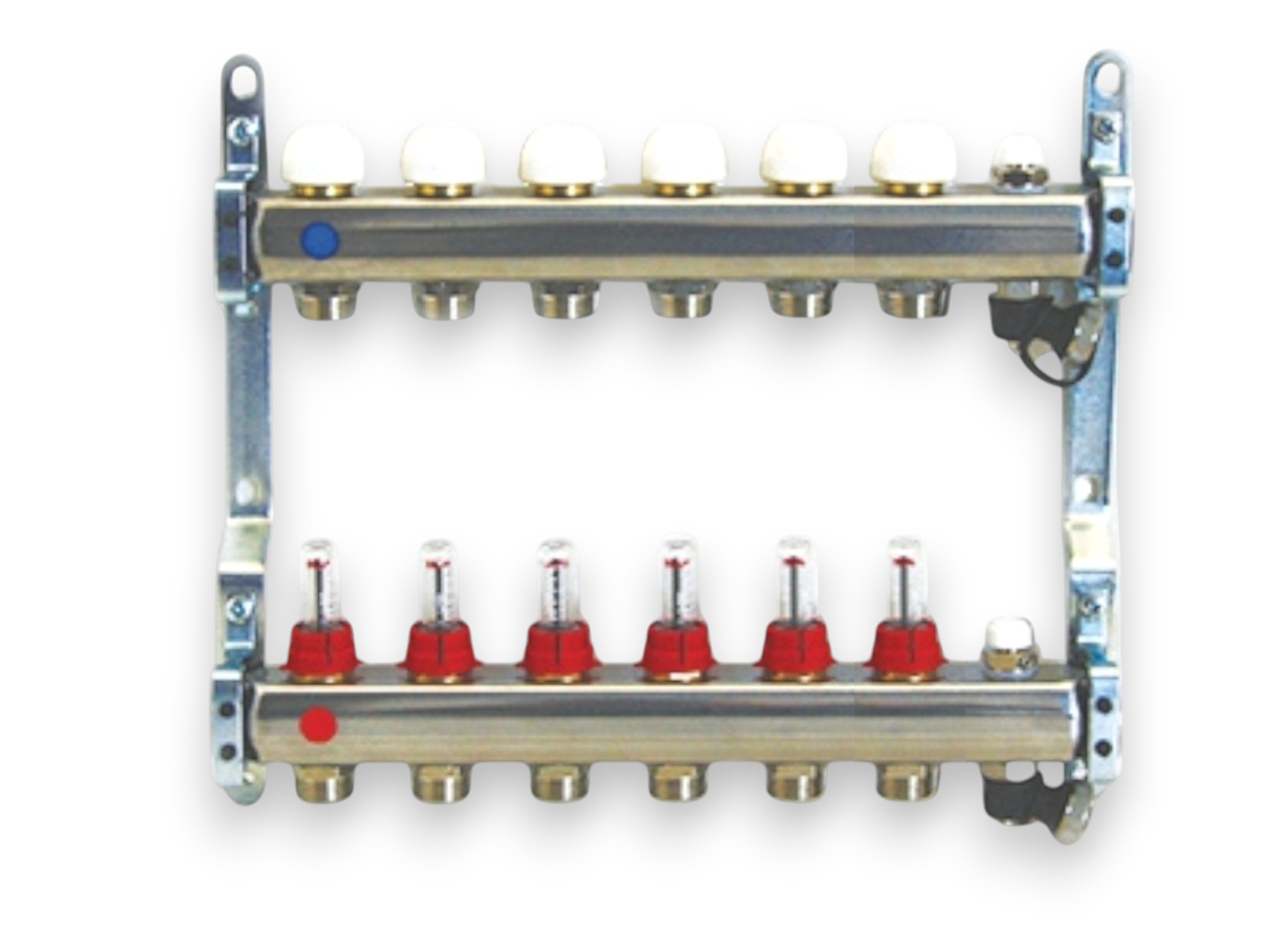 Распределительный коллектор из стали 1G 6 вых (3/4*18) 3855X TIEMME